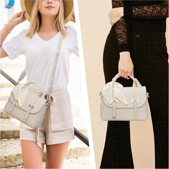 Crossbody Bags for Women Soft Leather Purses Top Handle Handbags for Travel Desi - Picture 7 of 7